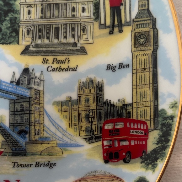 London Souvenir Decorative Plate Fine Quality Porcelain - Picture 8 of 10
